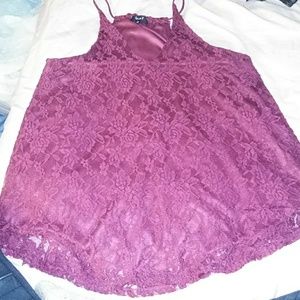 NWOT Lace detailed shirt